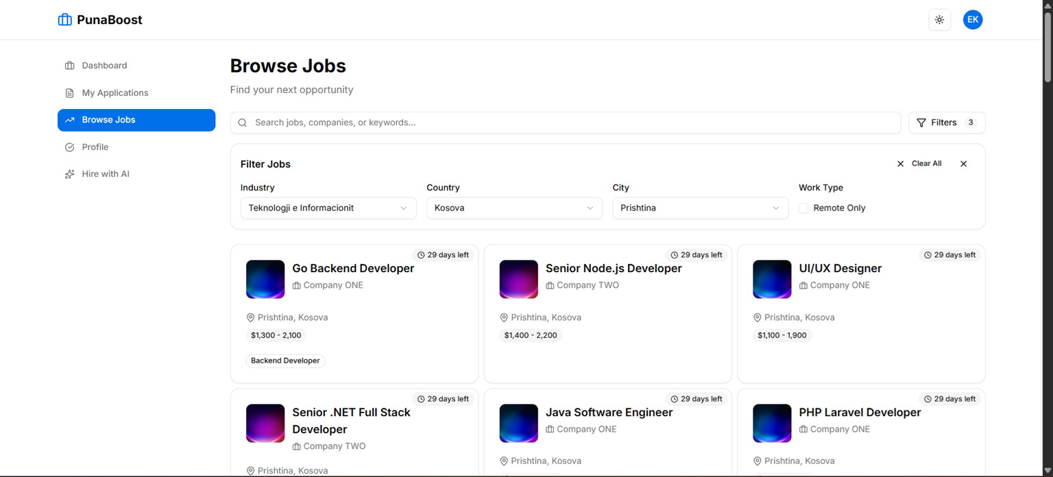 PunaBoost — Jobs, Candidates & Hiring with AI Recommendations